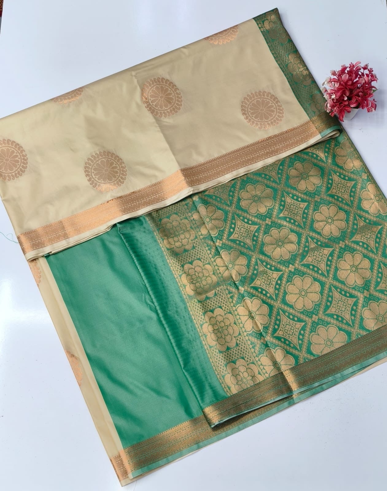 Soft silk small border sarees