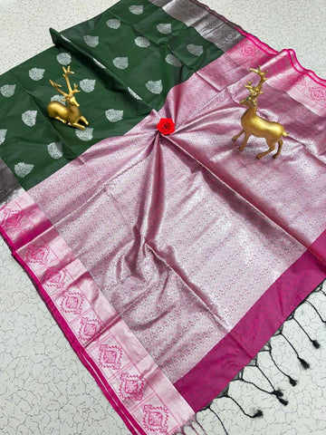 Semi silk [Bhutta saree]