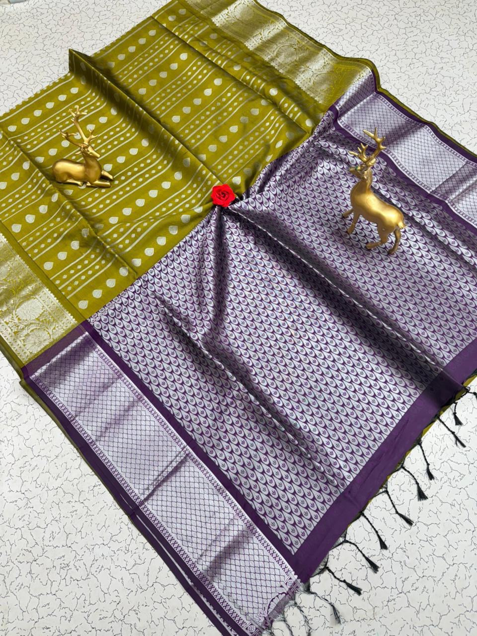 Semi silk [Bhutta saree]