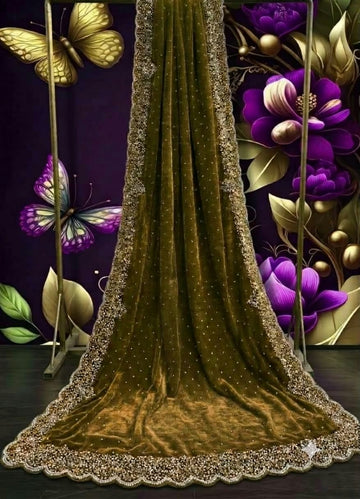Space Silk Premium (Fancy Stone Work)