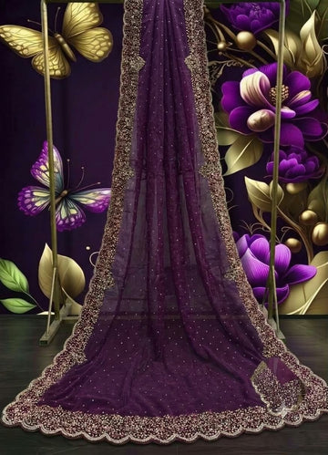 Space Silk Premium (Fancy Stone Work)
