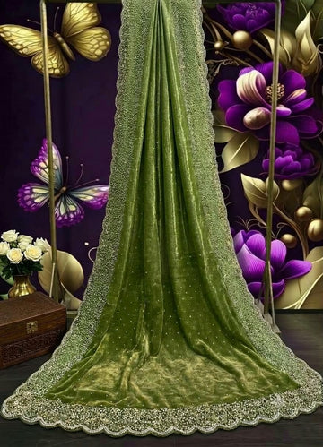 Space Silk Premium (Fancy Stone Work)