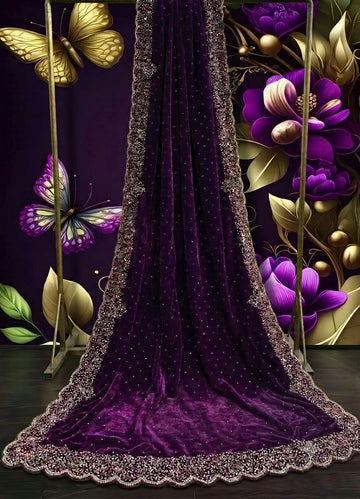 Space Silk Premium (Fancy Stone Work)