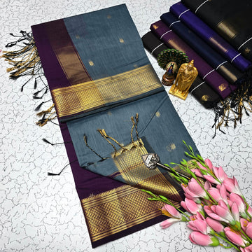 Maheshwari with Border (Silk Cotton)