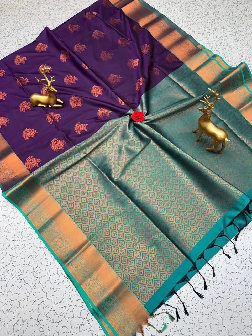 Semi silk [Bhutta saree]