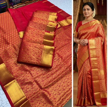 Chilli red 🌶️ ( Bridal saree )