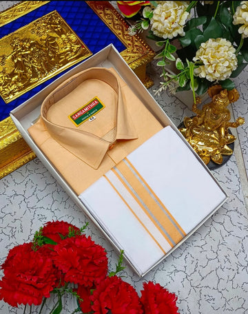 Cotton Veshti Set (Sandal)