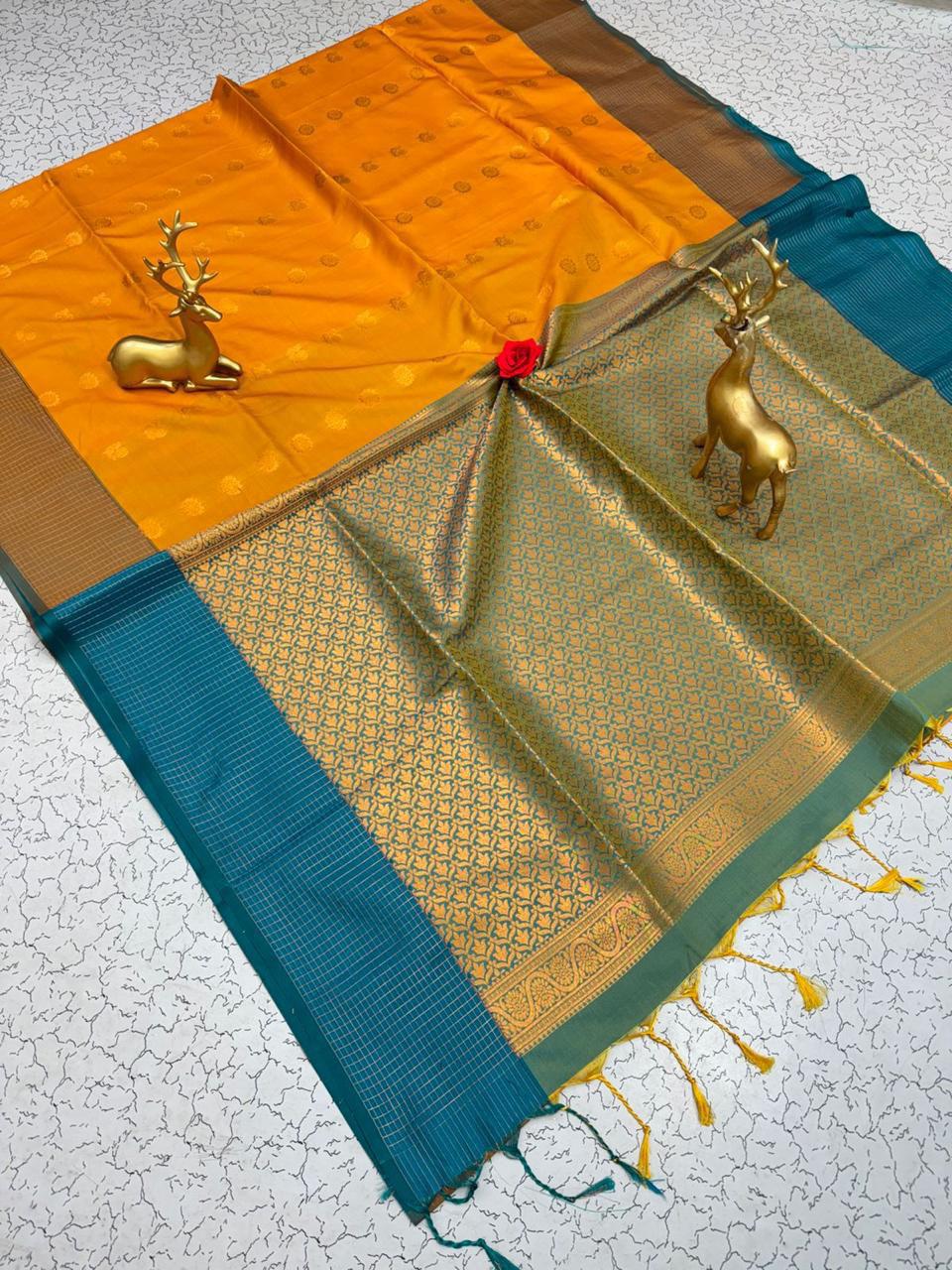 Semi silk [Bhutta saree]