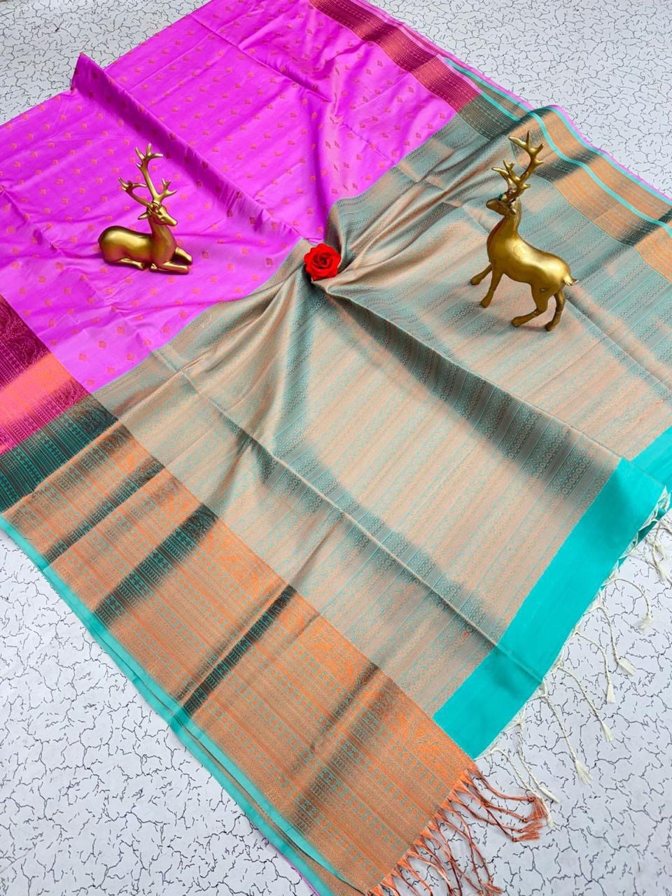 Semi silk [Bhutta saree]