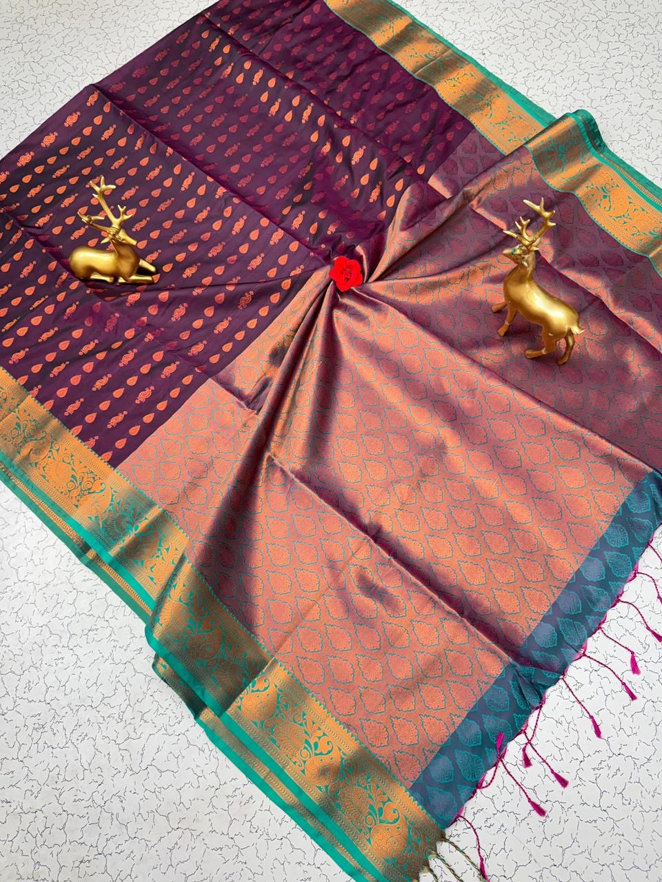 Semi silk [Bhutta saree]