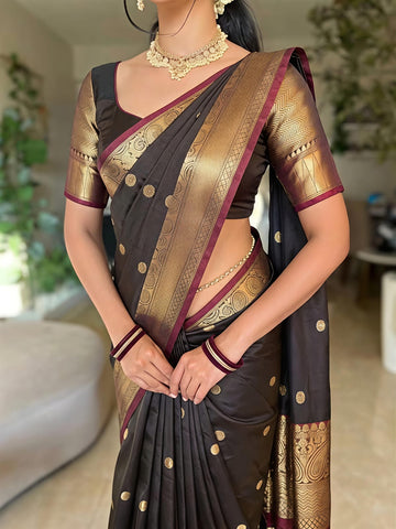 Coffee brown ( soft silk )