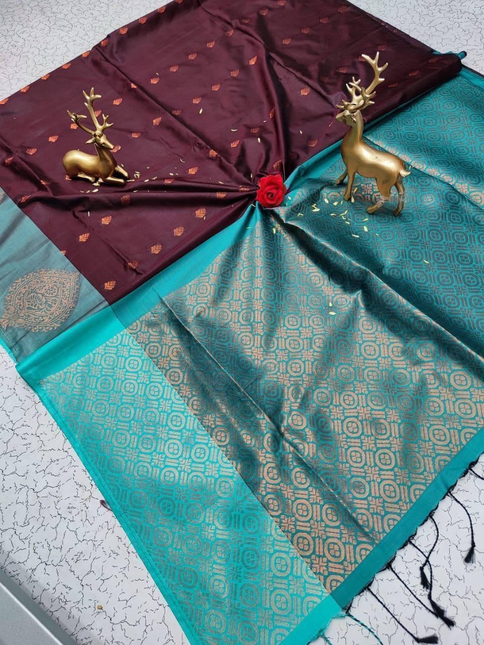 Semi silk [Bhutta saree]