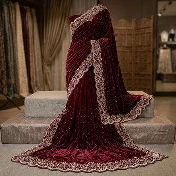 Space Silk Premium (Fancy Stone Work)
