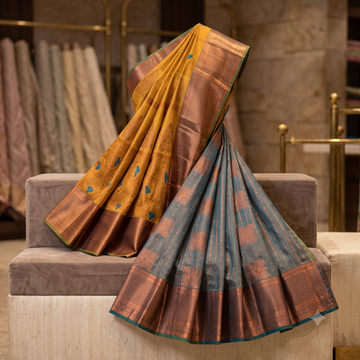 Exclusive Dharmavaram Meena Work soft silk Sarees