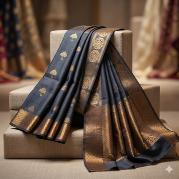 Kotta umbrella design (cotton) saree