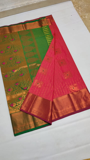 Dharmavaram Meena Work soft silk Sarees😍