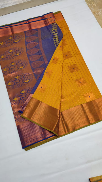 Dharmavaram Meena Work soft silk Sarees😍