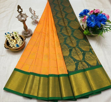 Korvai Checked Sarees (Silk Cotton)