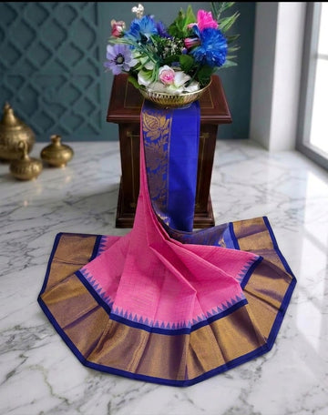 Korvai Checked Sarees (Silk Cotton)