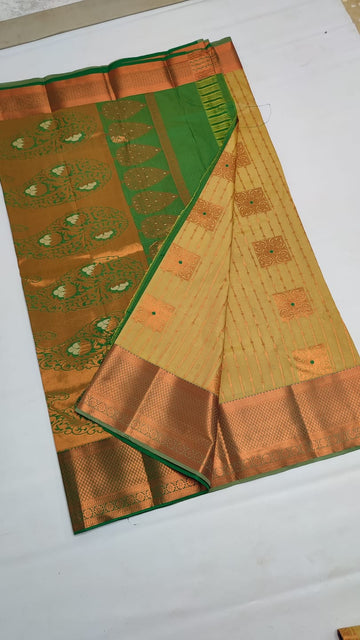 Dharmavaram Meena Work soft silk Sarees😍