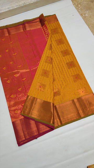 Dharmavaram Meena Work soft silk Sarees😍