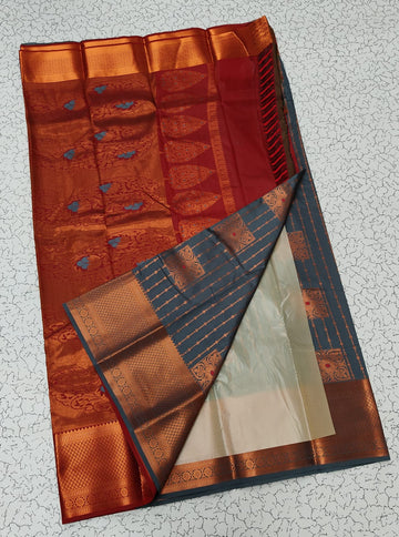 Dharmavaram Meena Work soft silk Sarees😍