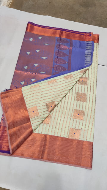 Dharmavaram Meena Work soft silk Sarees😍