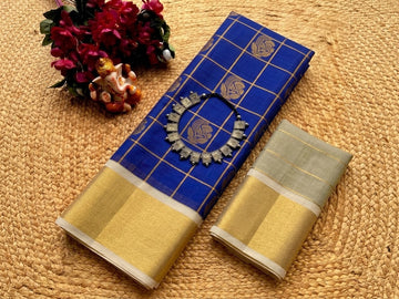 Korvai Checked Sarees (Silk Cotton)
