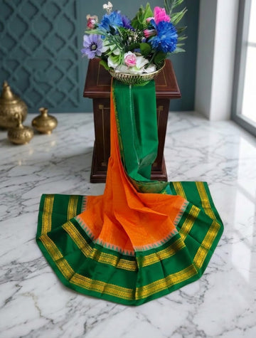 Korvai Checked Sarees (Silk Cotton)