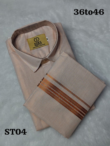 Men's Dhoti Set (Mild Sandal)