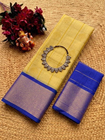 Korvai Checked Sarees (Silk Cotton)