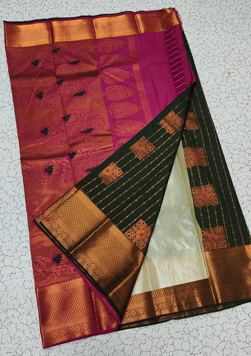 Dharmavaram Meena Work soft silk Sarees😍
