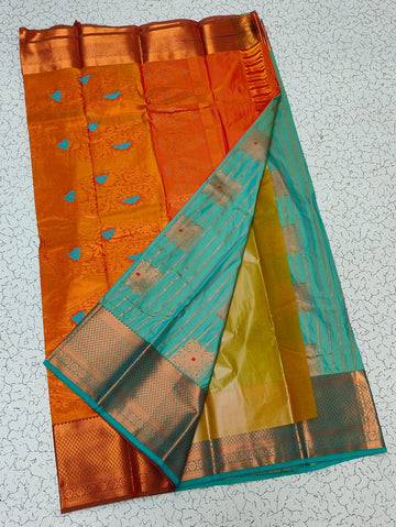 Dharmavaram Meena Work soft silk Sarees😍