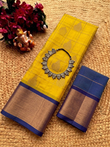 Korvai Checked Sarees (Silk Cotton)
