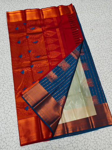 Dharmavaram Meena Work soft silk Sarees😍