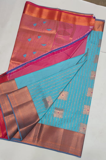 Dharmavaram Meena Work soft silk Sarees😍