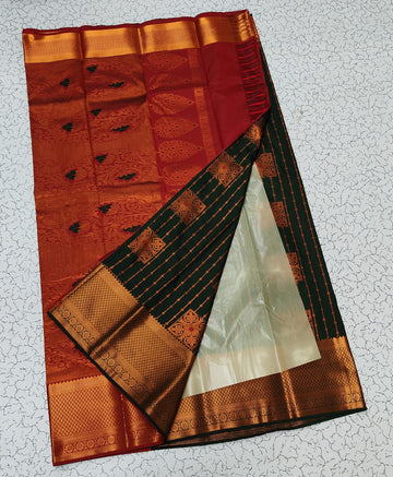 Dharmavaram Meena Work soft silk Sarees😍